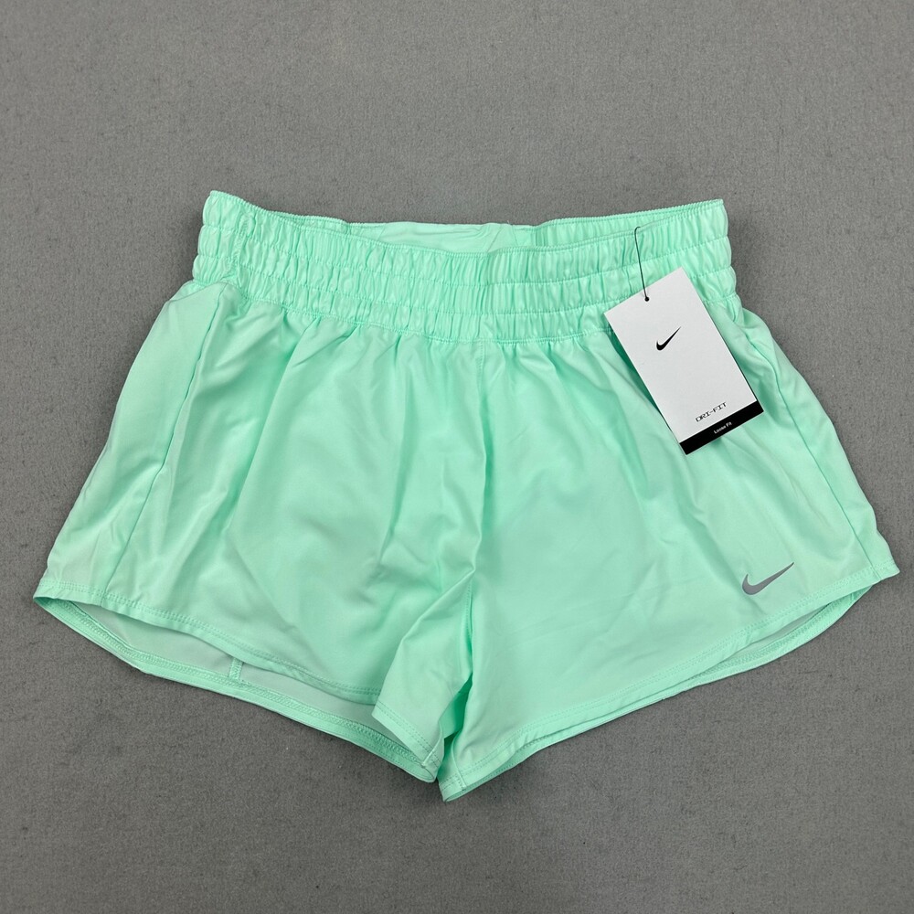 Nike Swift Running Shorts Women Small Green Dri-FIT Reflective Training Lining S